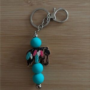 Turquoise Horse Keychain/Purse Charm